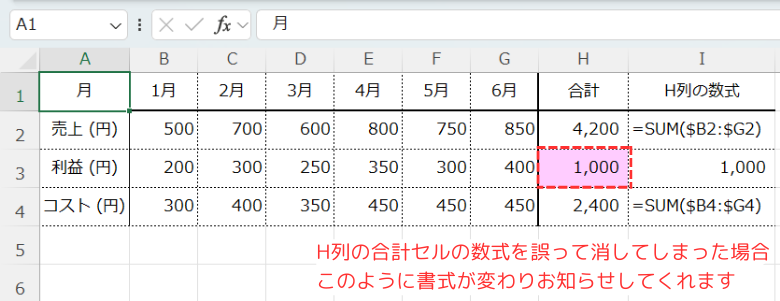 ISFORMULA関数適用した後の計算式を消した値