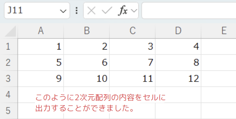 使用例1の結果