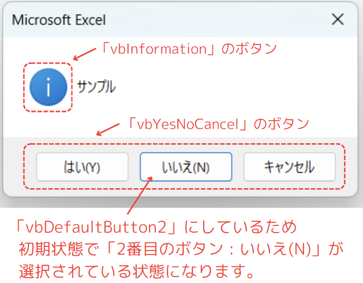 buttonsの設定方法について