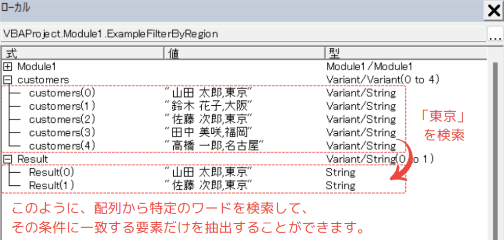 フィルターで出来ること